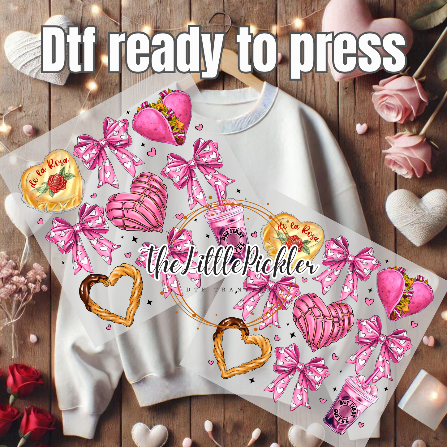 Valentine Calories goodies dtf Transfer, Heat Press