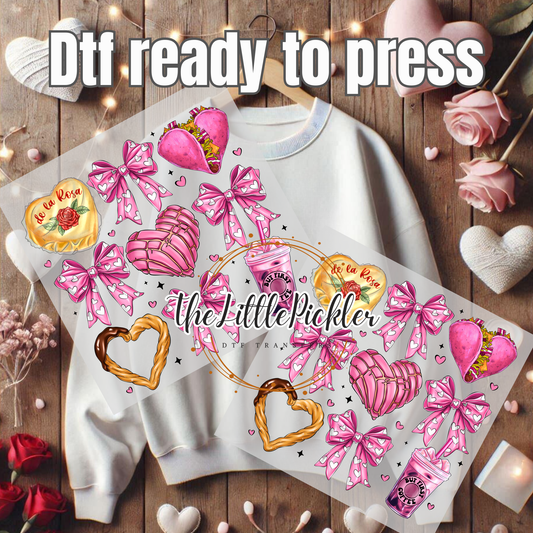 Valentine Calories goodies dtf Transfer, Heat Press