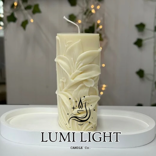 (Copy) Square shells Candle with 100% Soy Wax bees wax mix, Cotton wick, Essential Oil