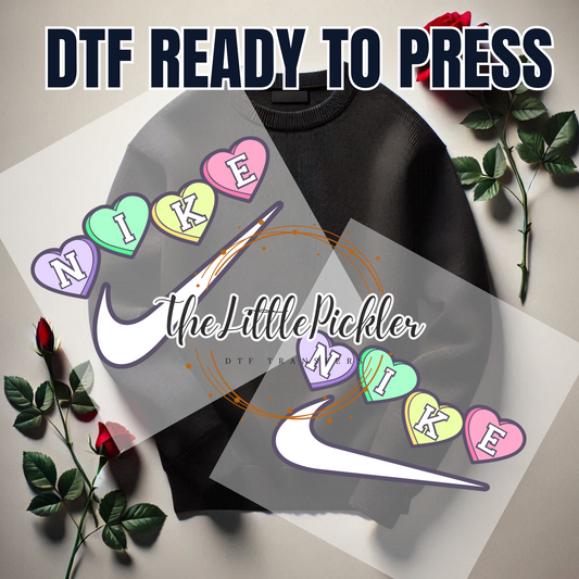 Heart NKE sport desert dtf,Transfer, Heat Press