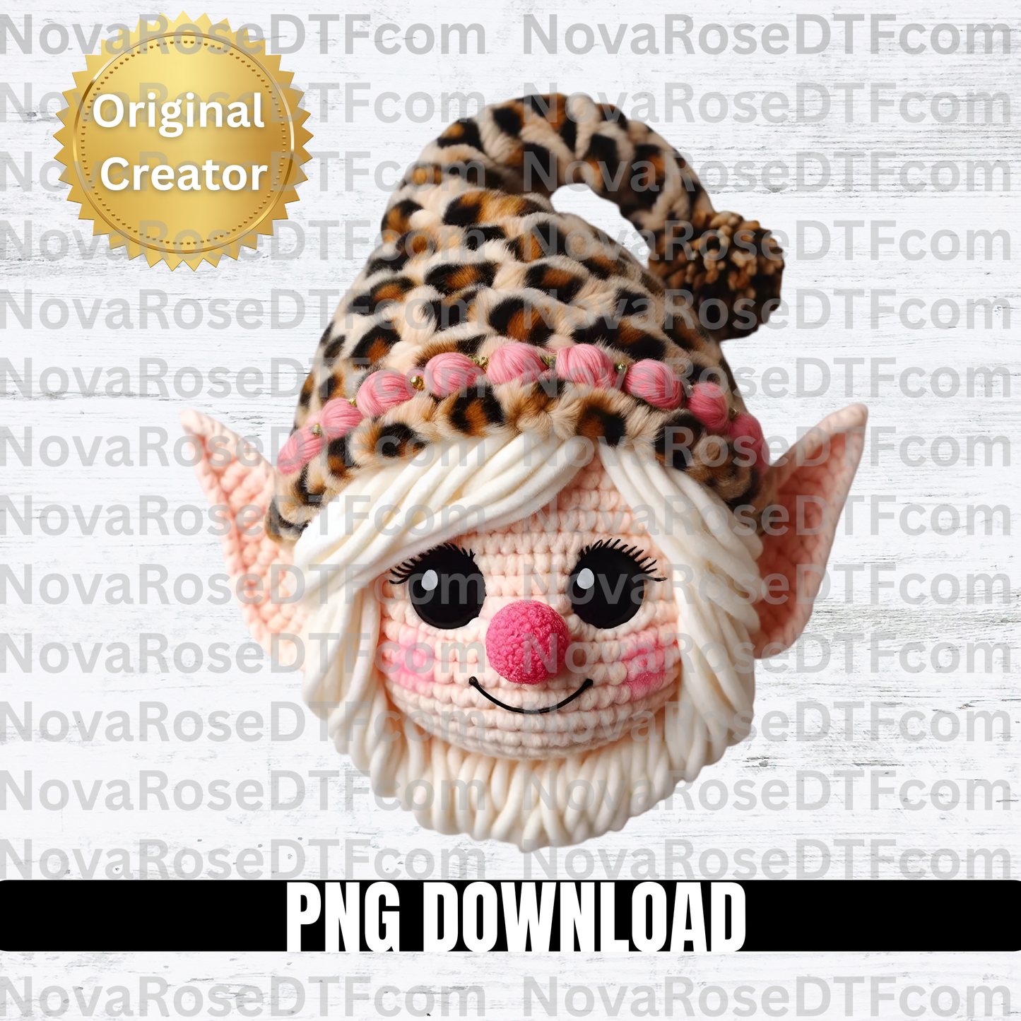 Faux thread Elf Png Download, Holiday png, High resolution, 300DPI,