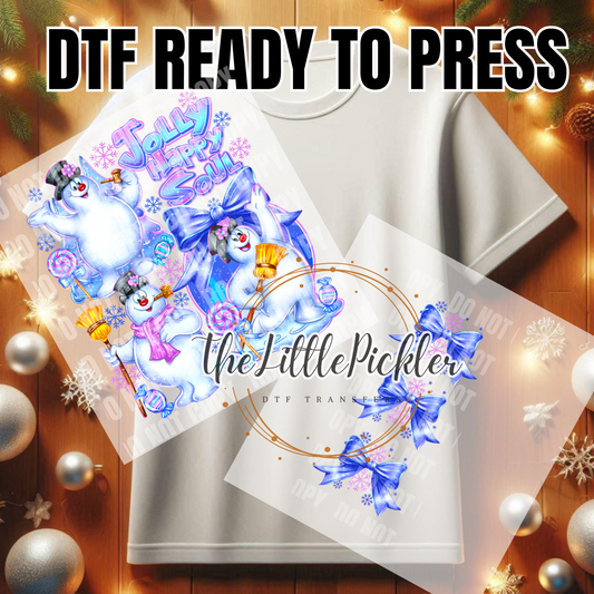 Frosty Movie Fav. set DTF Transfers, Xmas Movies Favorites Transfer, Heat Press