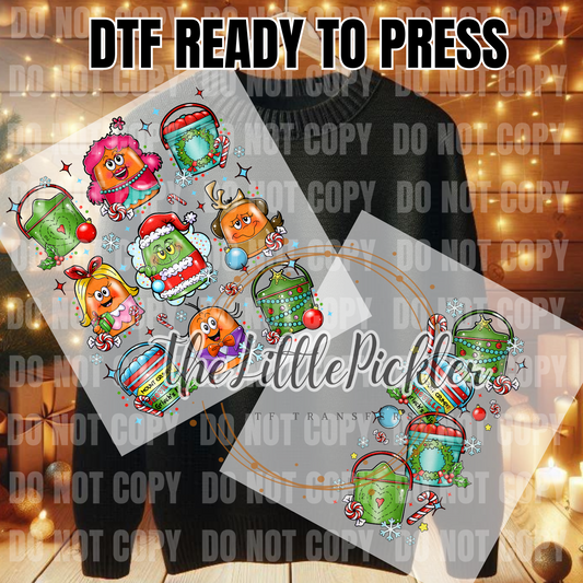 Grinch Nuggets DTF Transfers, Cute Characters Favorites Transfer, Heat Press