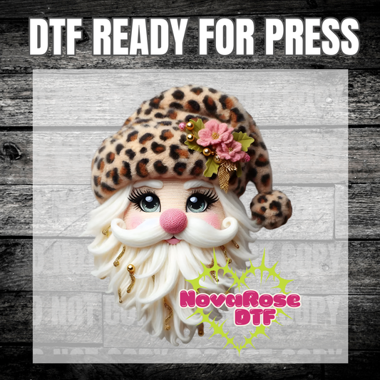 Faux Thread Santa dtf, popular Favorites DTF Transfers, Holiday Transfer, Heat Press