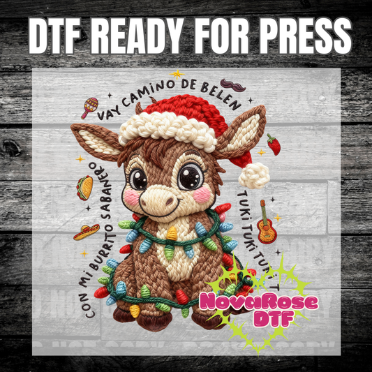 Faux Thread Tuki Tuki dtf, popular Favorites DTF Transfers, Holiday Transfer, Heat Press