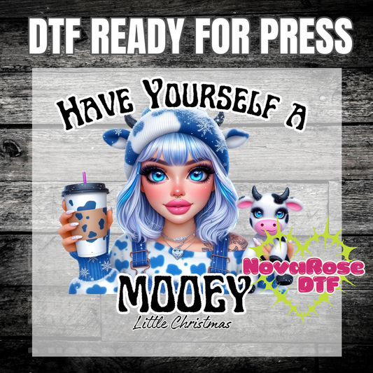 Mooey Christmas DTF Transfers, Holiday Characters Favorites Transfer, Heat Press