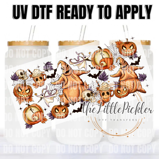 Ready to Apply UV DTF Transfer, 16oz Transfer, Favorites Transfer, Oogie B., Heat Press