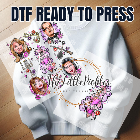 Ready to Press Death becomes Her DTF Transfers, Movie Transfer, Heat Press