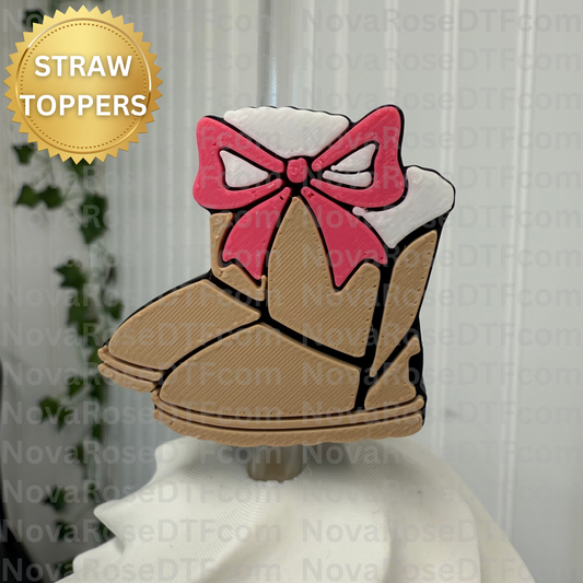 Winter boots Straw toppers, Humor toppers, Party toppers, Popular Topper, Cup supplies