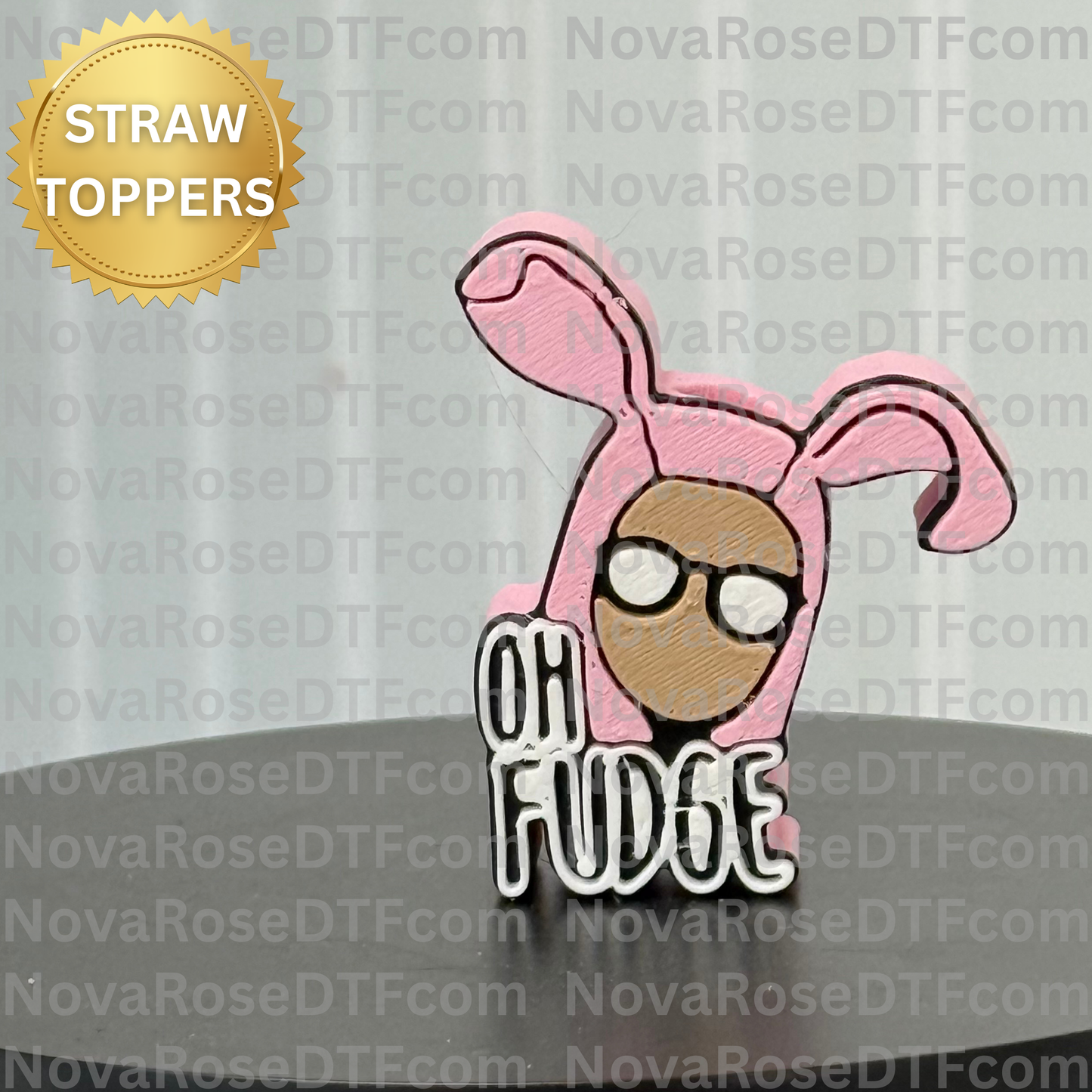 Oh Fudge Straw toppers, Humor toppers, Party toppers, Popular Topper, Cup supplies