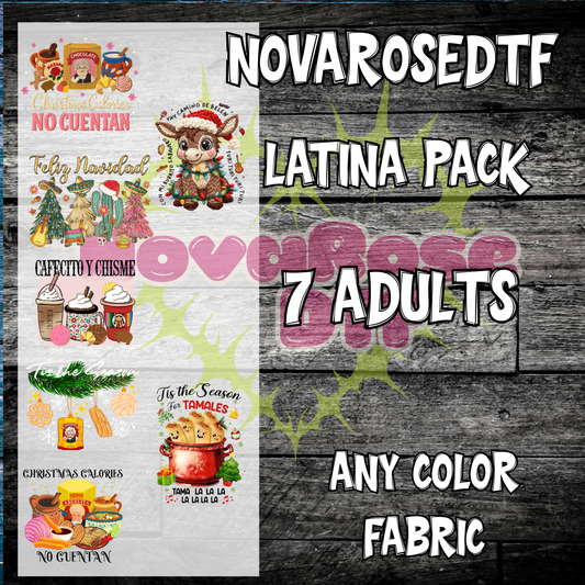 Ready to Press MEXICAN CHRISTMAS GANG-SHEET 7 dtf,Favorites DTF Transfers, Characters Favorites, Heat Press
